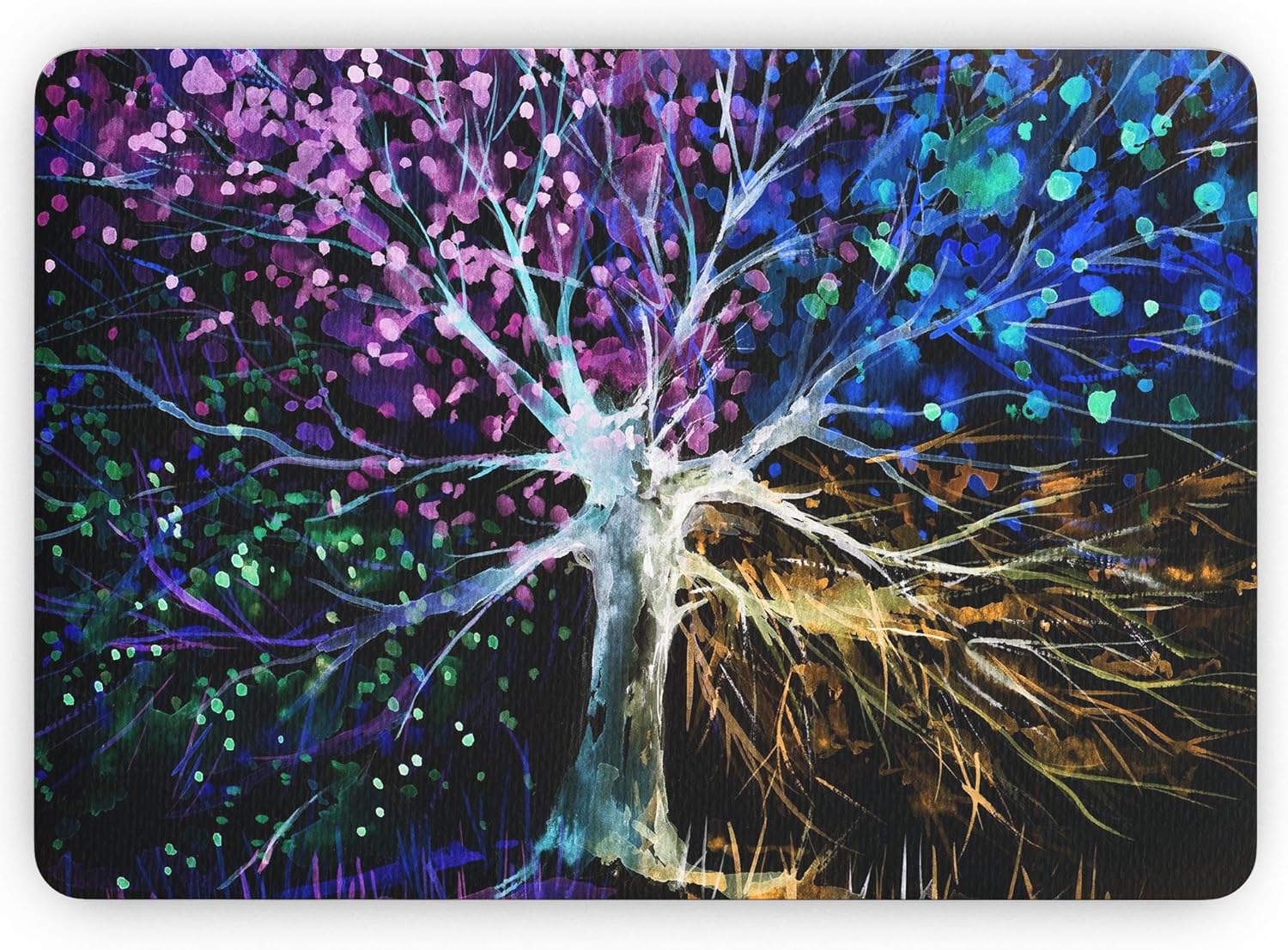 DesignSkinz - Compatible with MacBook Pro 13" Retina (A1502/A1425) - Skin Decal Protective Scratch Resistant Vinyl Wrap - Inverted Abstract Colorful Watercolor Vivid Tree