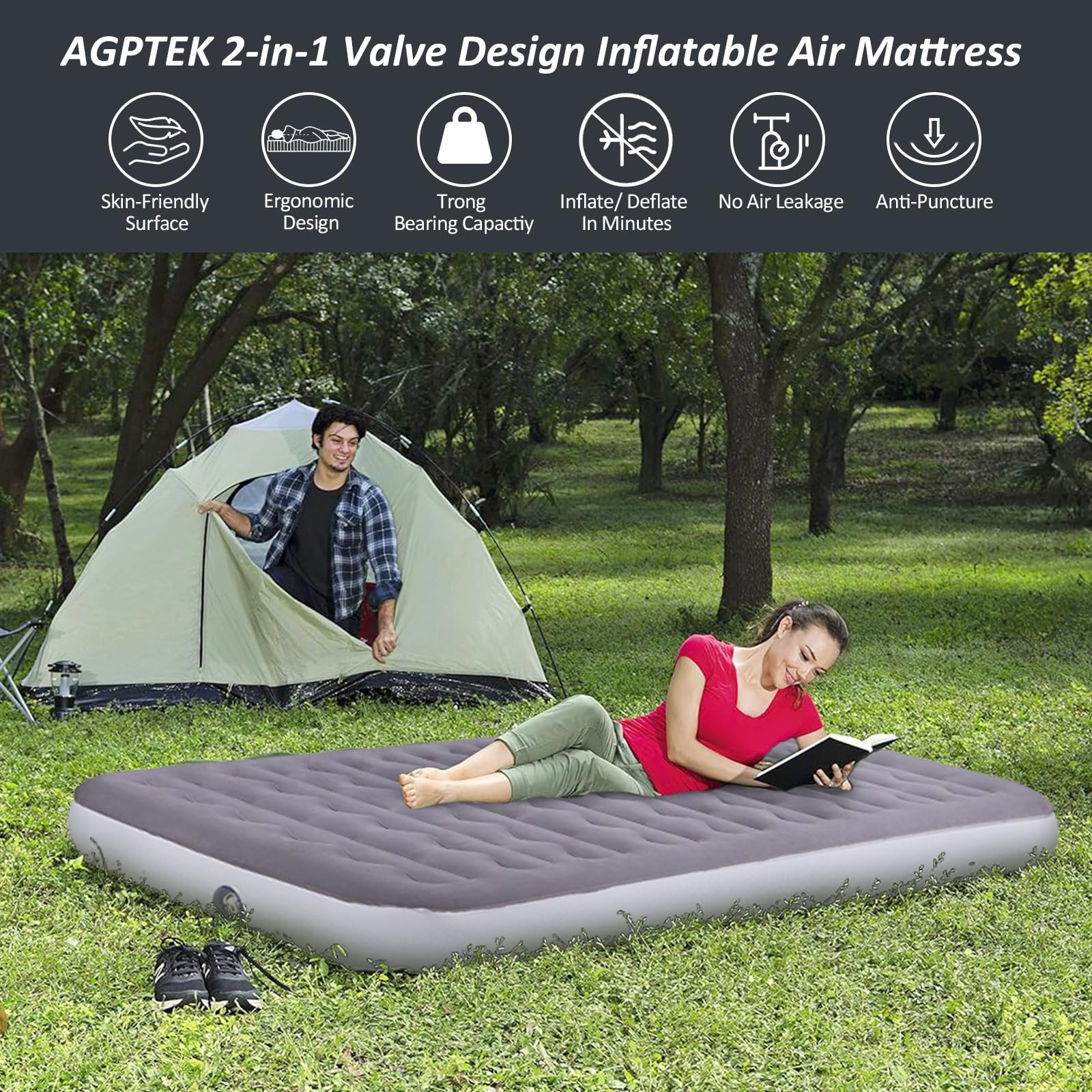 Matelas Gonflable Pour SUV / Camping Car Umbrauto - Lit Pneumatique Durable, Neuf