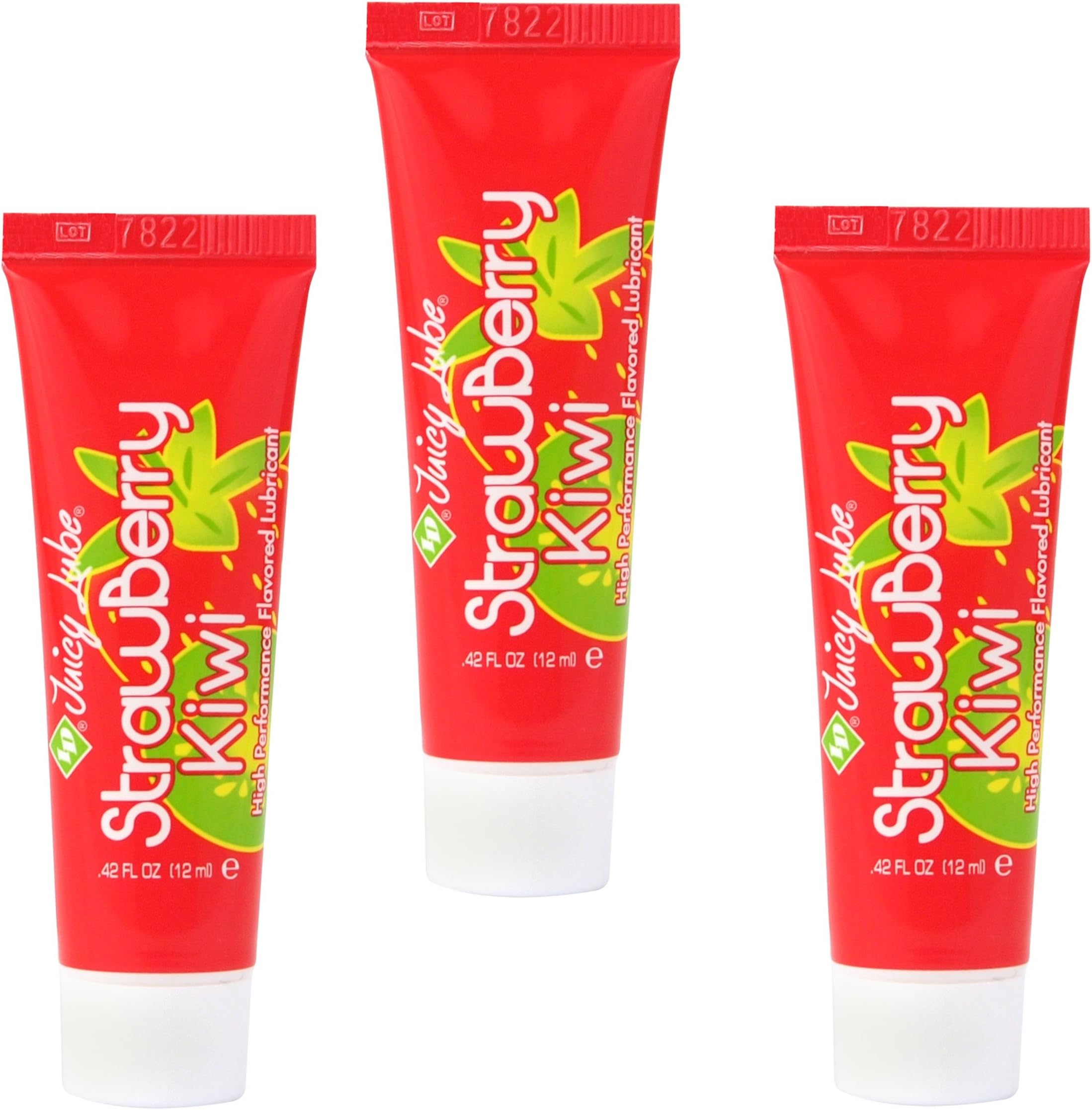 3 x ID Juicy lube Flavoured Strawberry & Kiwi 12ML