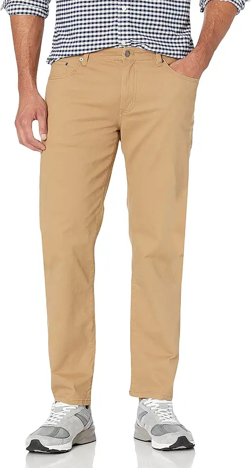 Amazon Essentials Men's Pants, Relaxed-Fit, 5-Pockets, Stretch Twill OEKO-TEX STANDARD 100