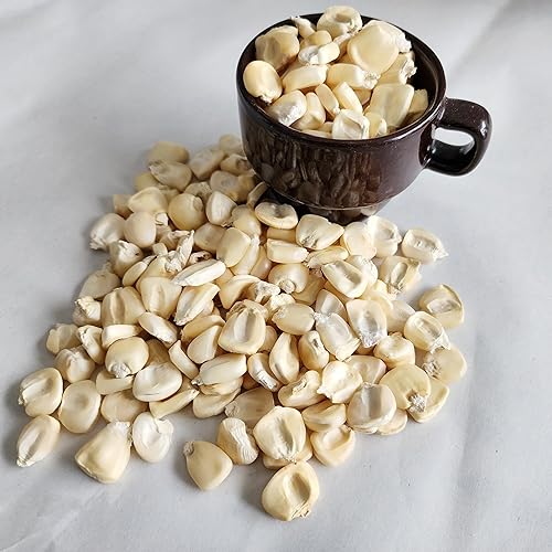 5 Lb Maiz Hominy Blanco - Maiz para Pozole Blanco Bulk Sin Productos Químicos