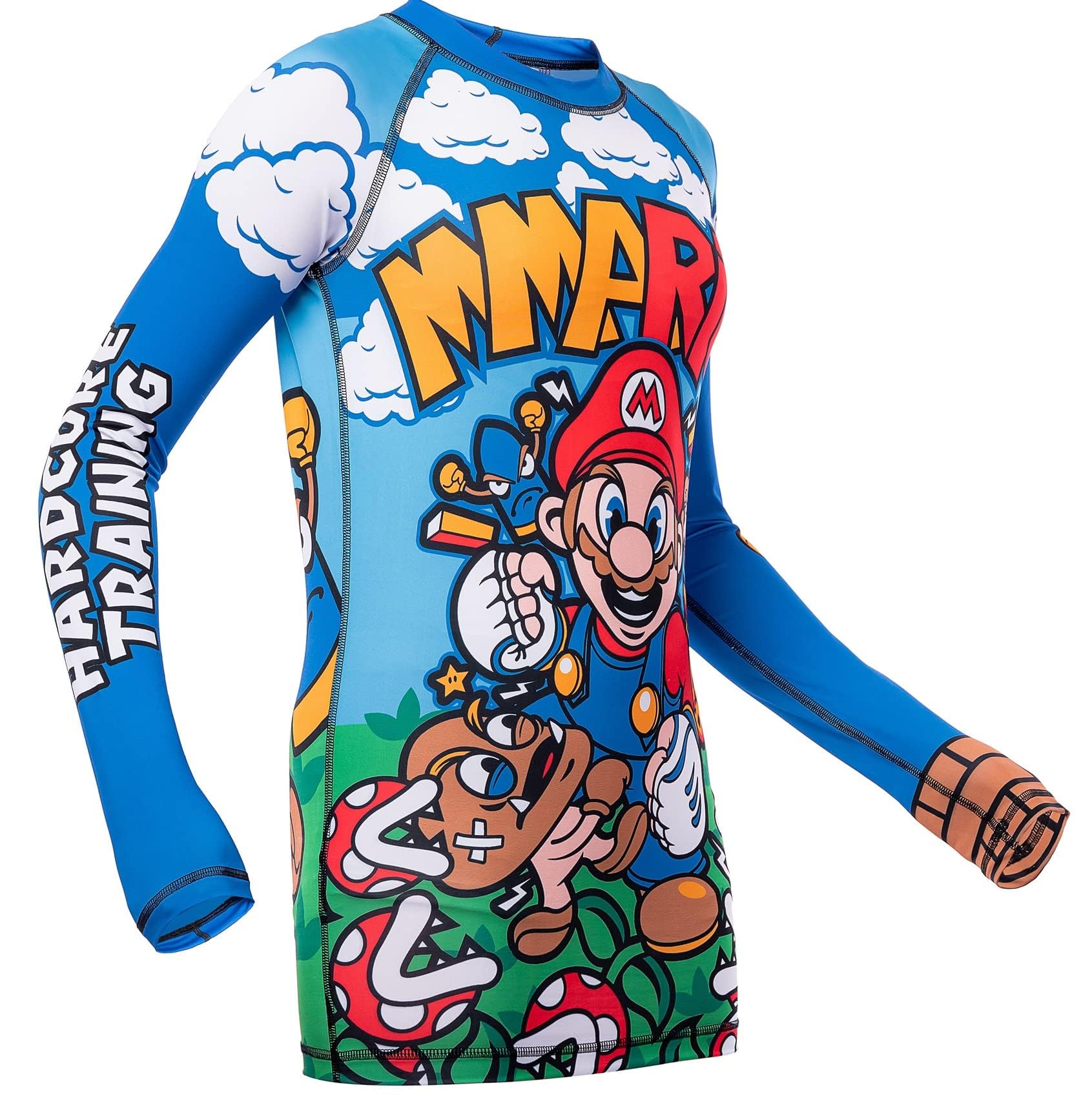 Hardcore Training Kids Rash Guard Kompressionshemd Lange Ärmel Kinder Fitness BJJ Grundschicht Sportbekleidung
