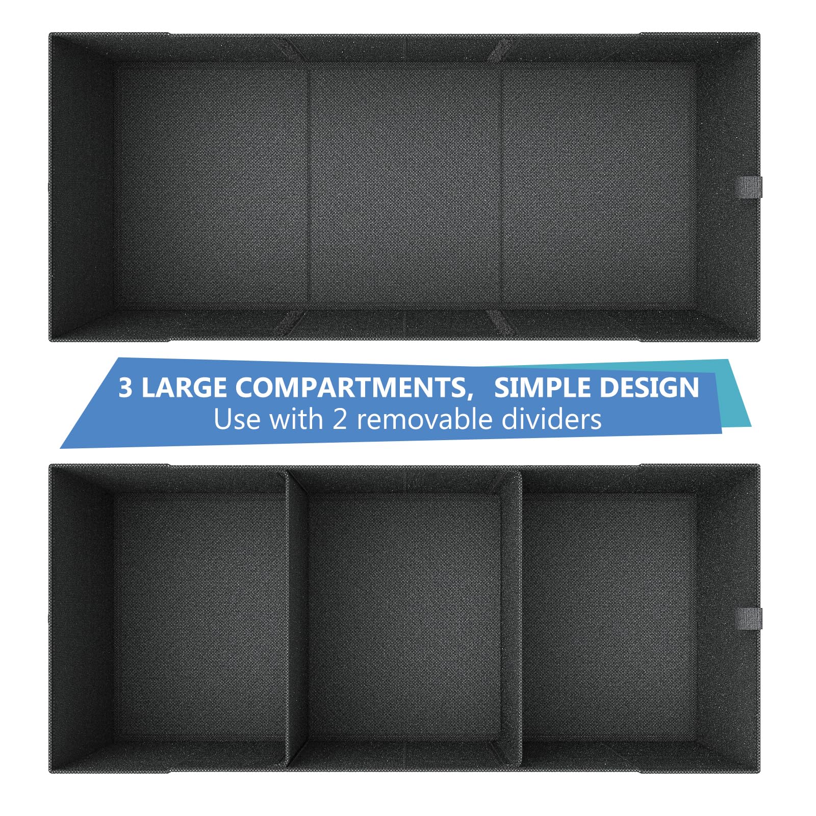 MIU COLOR Kofferraum-Organizer, 70 l, große Kapazität, Auto-Organizer, 12 Taschen mit rutschfester Unterseite, zusammenklappbar, mehrere Fächer, Auto-Aufbewahrungs-Organizer für