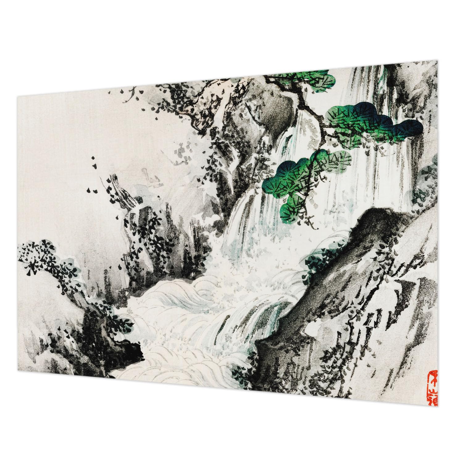 Impression haute qualité grand décor mural cascade intissé