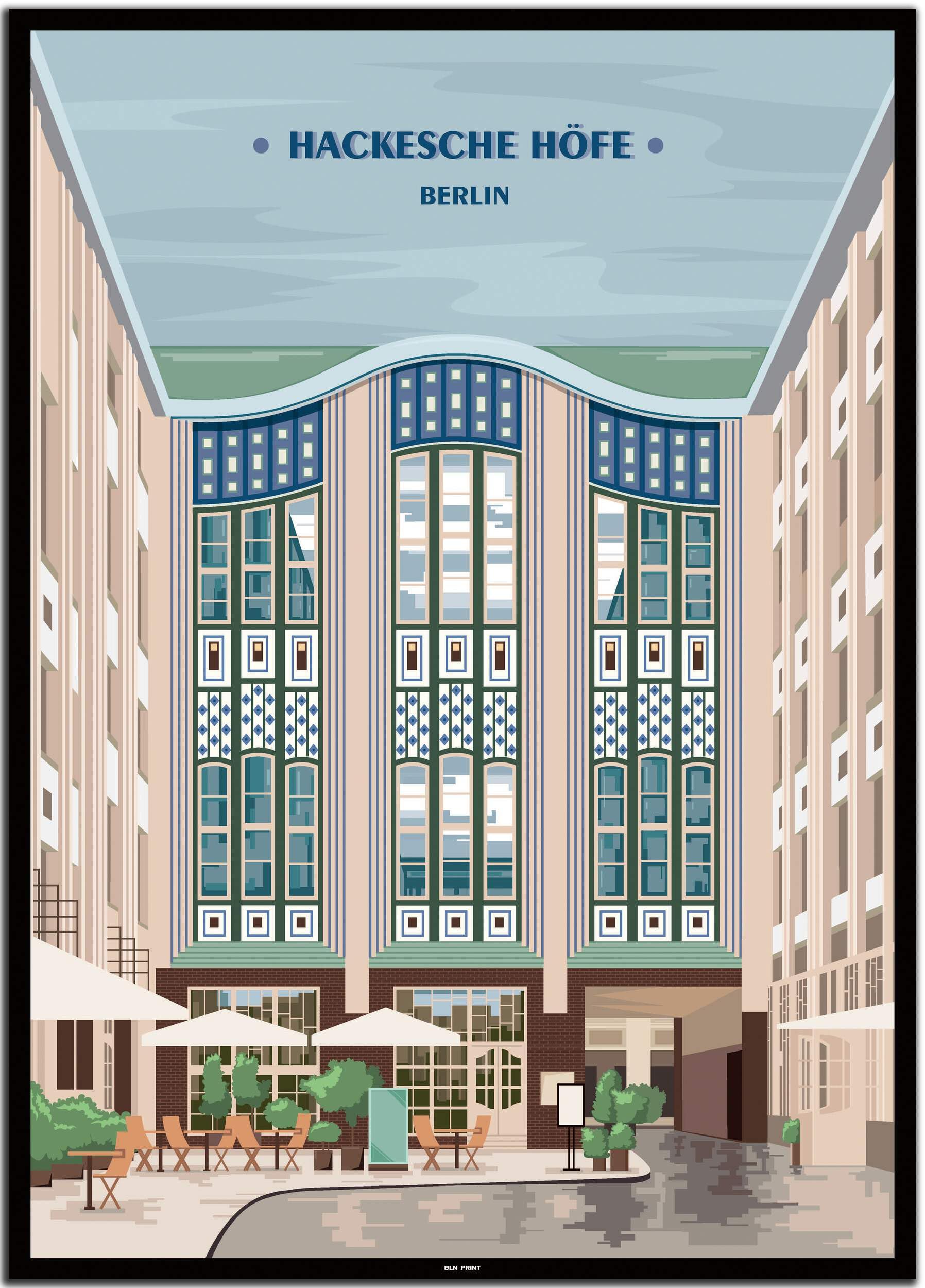 BLN PRINT Środek: motyki (4) - plakat podróżny w stylu vintage