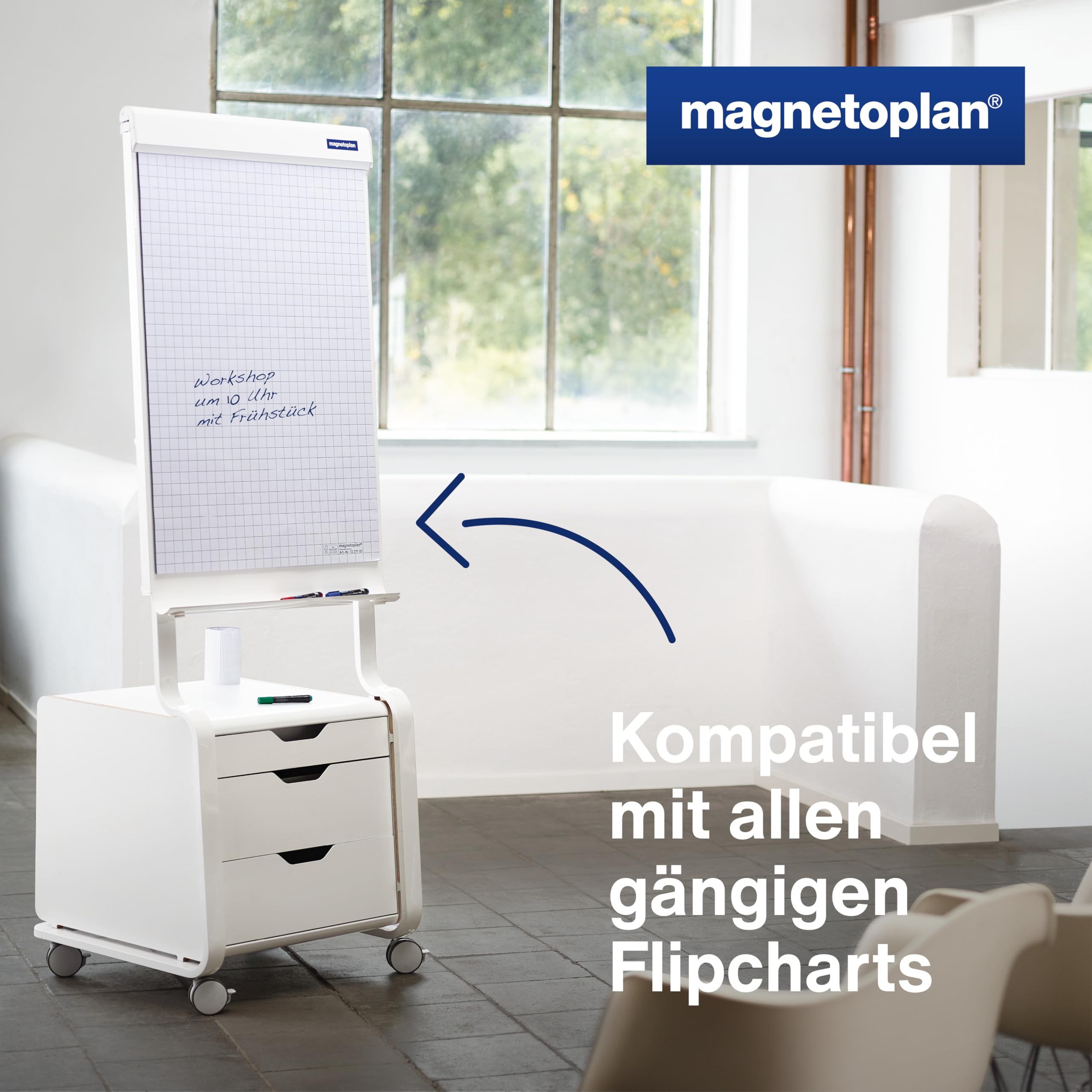 magnetoplan 1227101 Flipchart-Papier