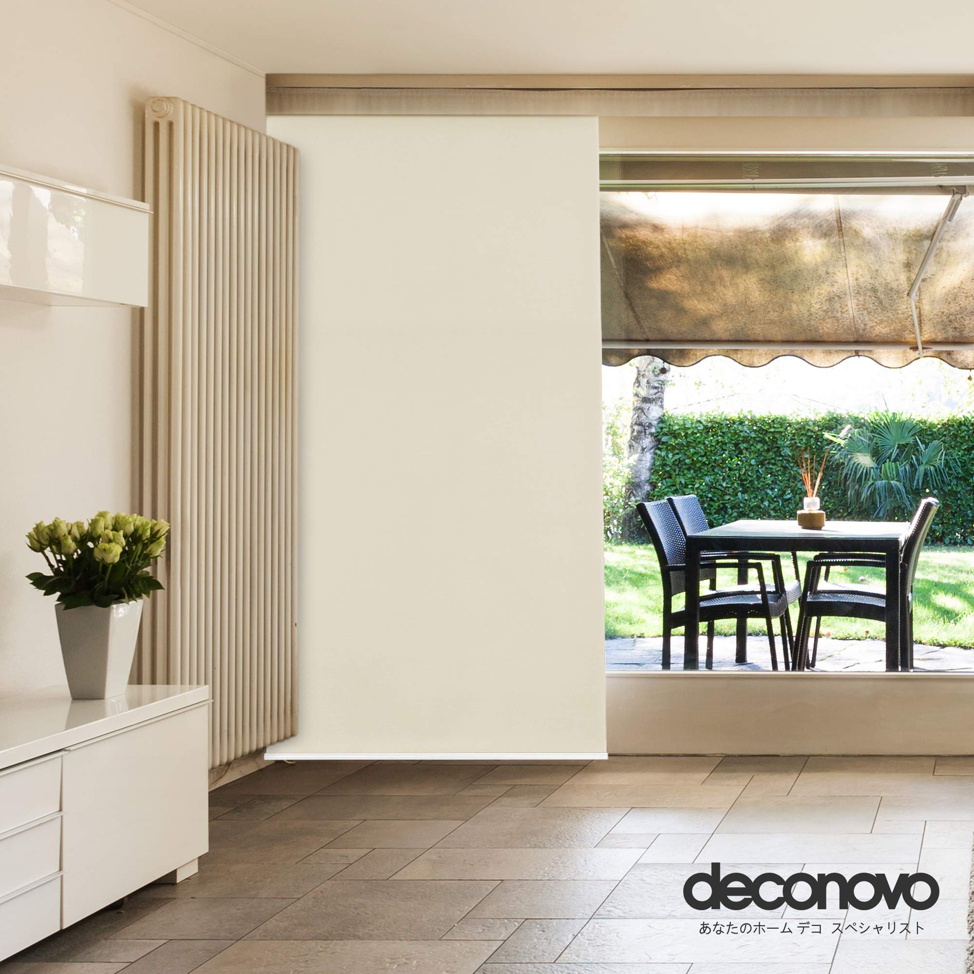 Amazon｜Deconovo ロールスクリーン 幅130cm 丈220cm ベージュ