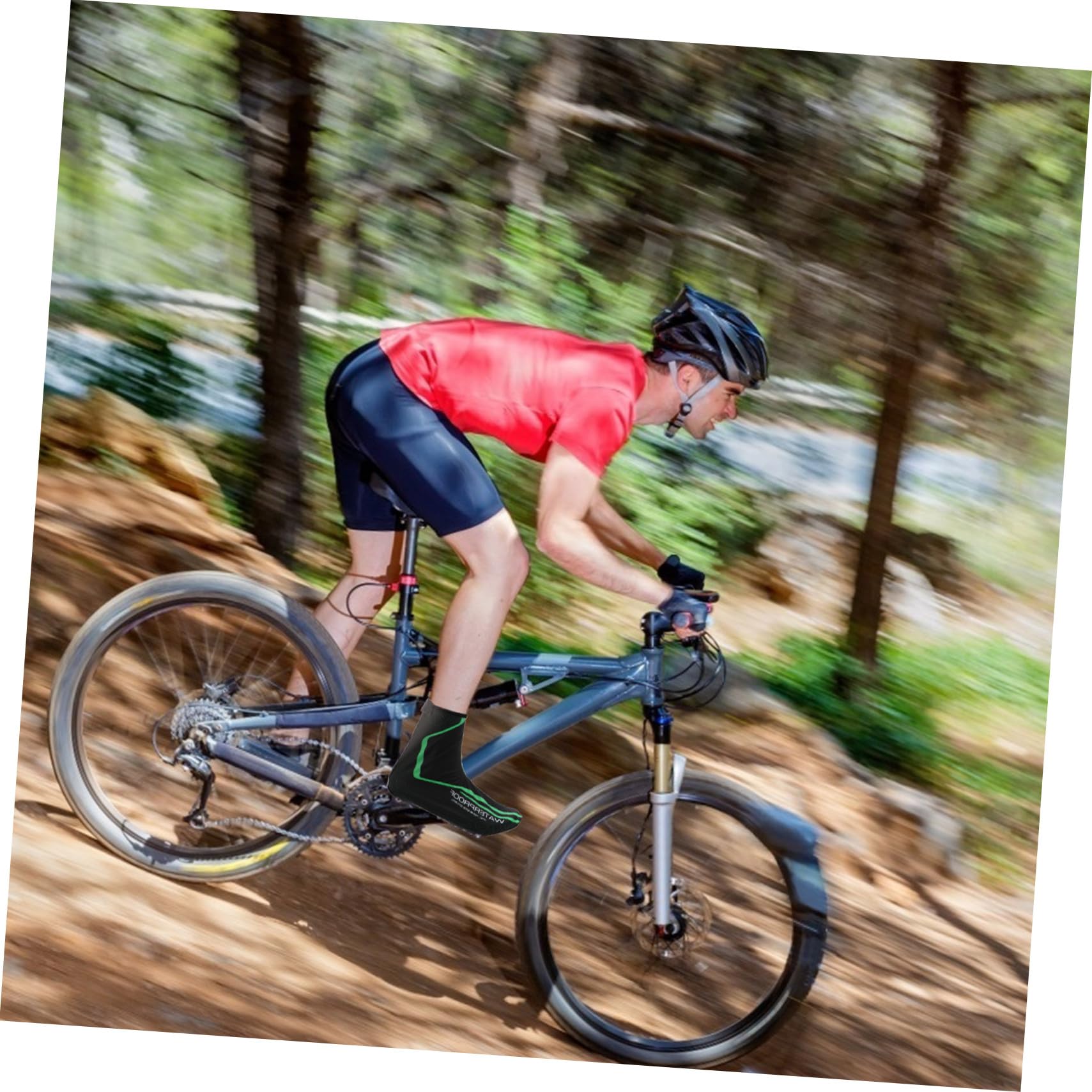 Cubrezapatos Ciclismo Impermeables Unisex con Protección contra Viento Forro Térmico Grueso para Invierno Ajustables Reflectantes para Seguridad Nocturna