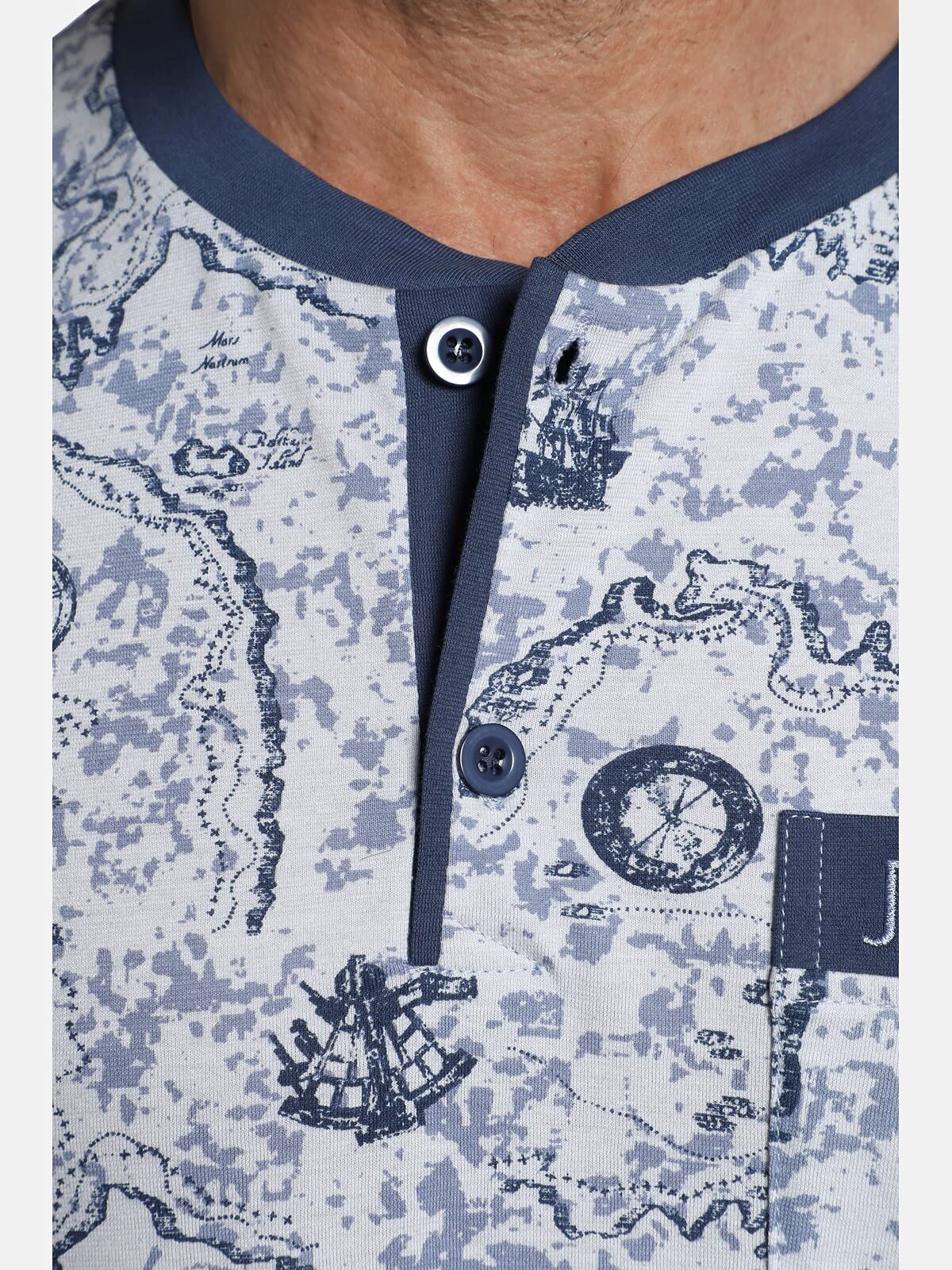 Jan Vanderstorm Camicia da notte da uomo Unni