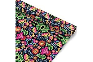JarThenaAMCS Halloween Mini Roll Day of The Dead Floral Wrapping Paper