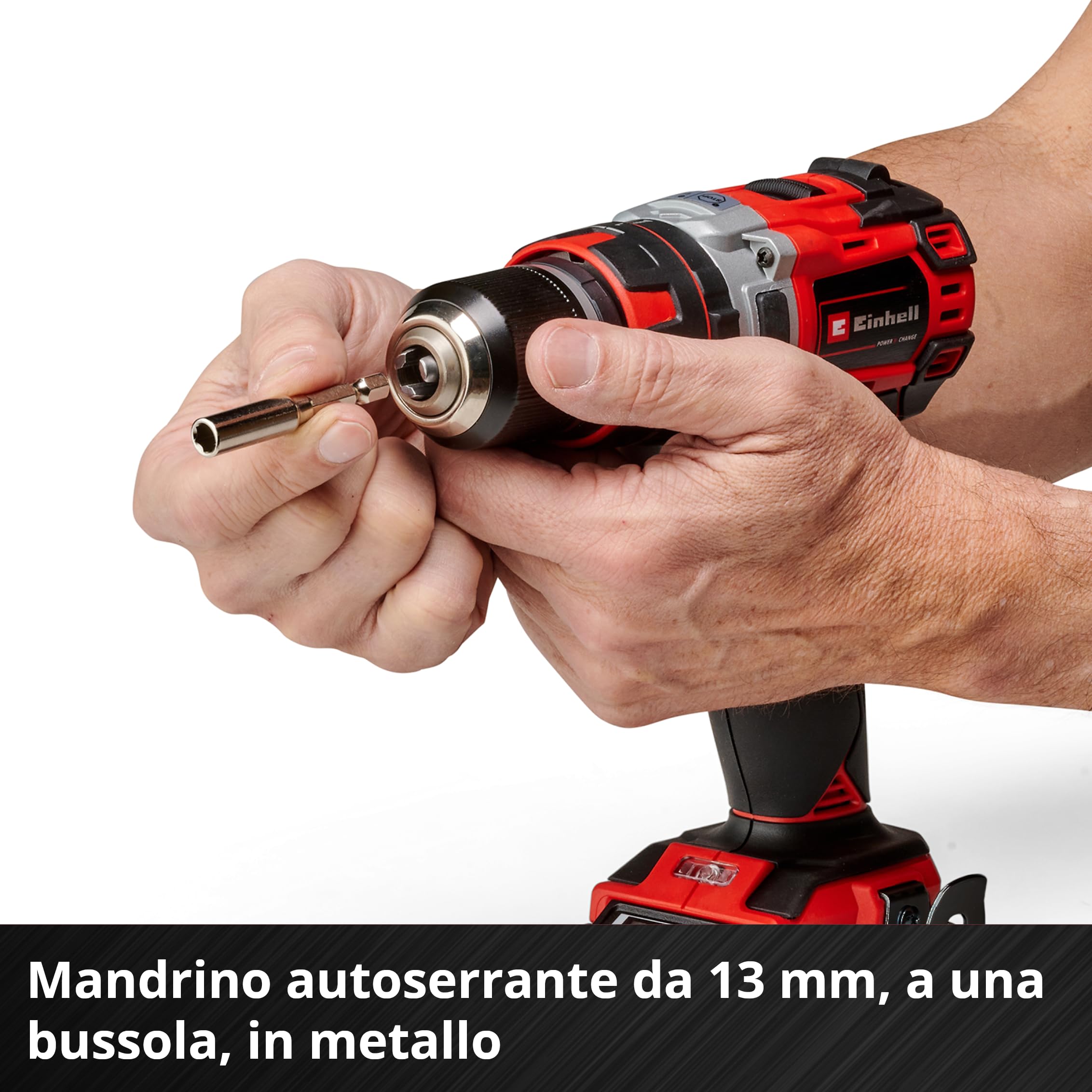 Einhell 4513942 Trapano Avvitatore A Percussione, Multicolore, 1/2 Pollice
