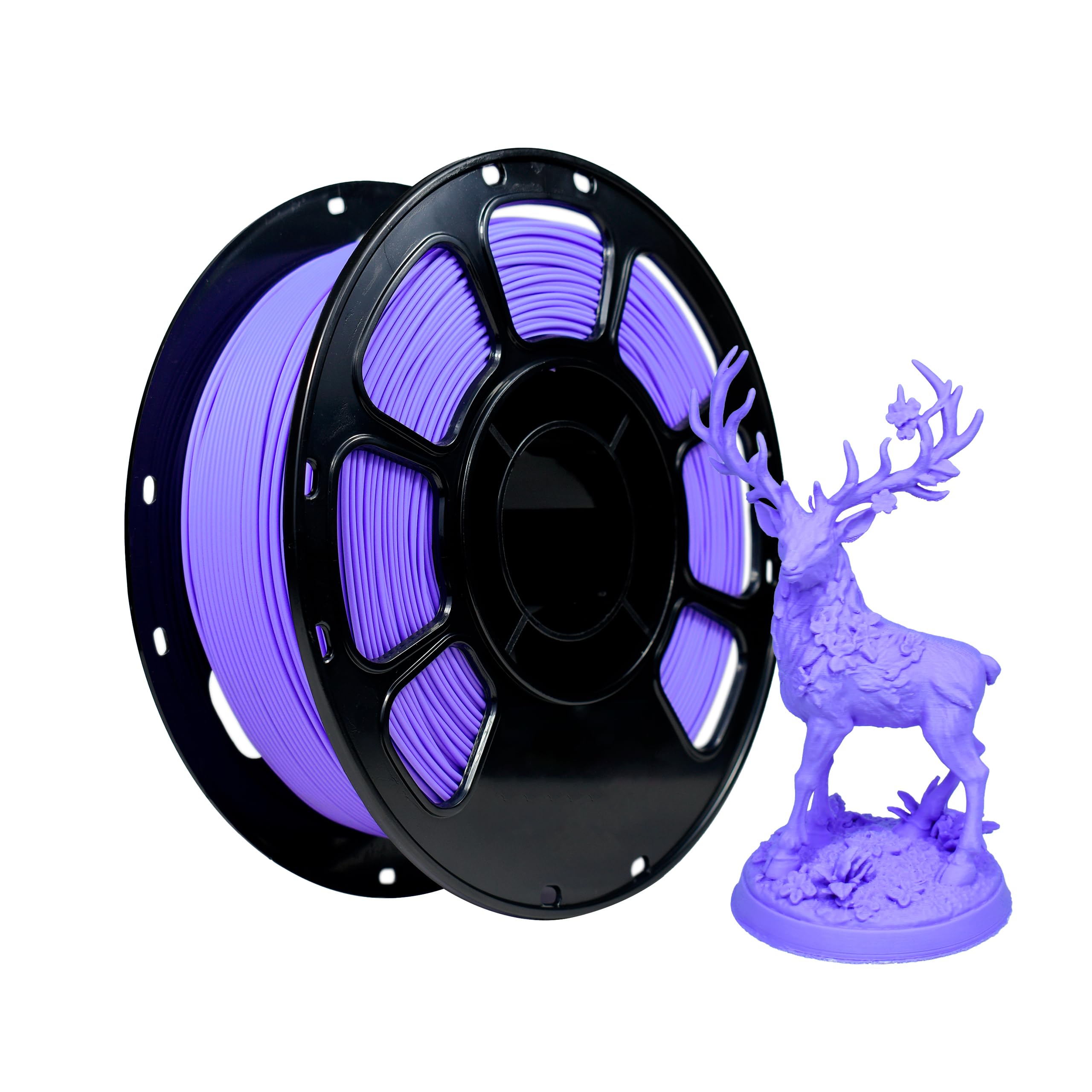 iBOSS Matte PLA Plus Filament, Morandi Purple 1.75mm 1kg 3D Printing Filament, Neatly Wound PLA+ Matte Morandi Purple Filament, Fits Most FDM 3D Printers, 1kg Spool (2.2lbs)