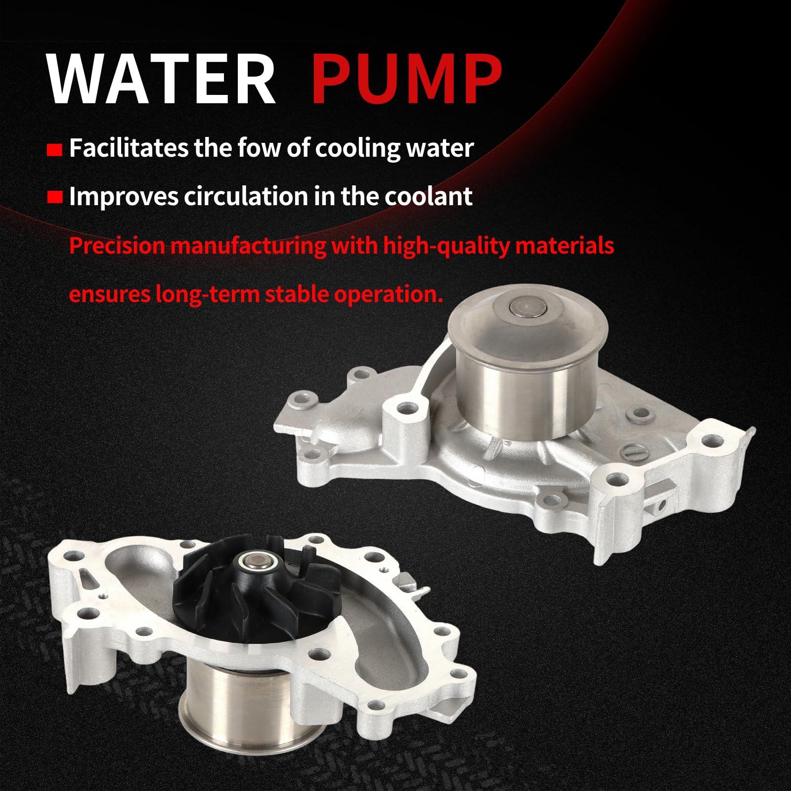 Kit de correa de distribución con bomba de agua con tensor de rodamiento superior compatible con Carmy Highlander 2001-2010 3.0L 1MZFE 3.3L 3MZFE piezas de motor para ES300 RX300 RX400H