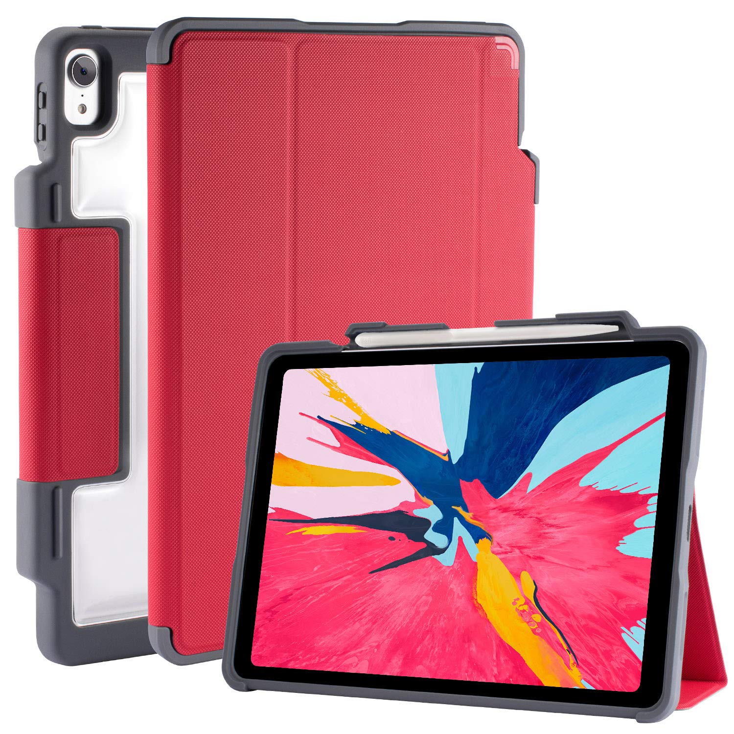 STMDux Plus 11 Inch Folio Case for Tablet (Folio, Apple, iPad Pro 11 Inch, 11 Inch, 570 g, Red)