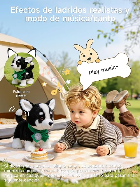 Foto 5 de 7 de TUMAMA KIDS Juguete interactivo para perros niños 6 música