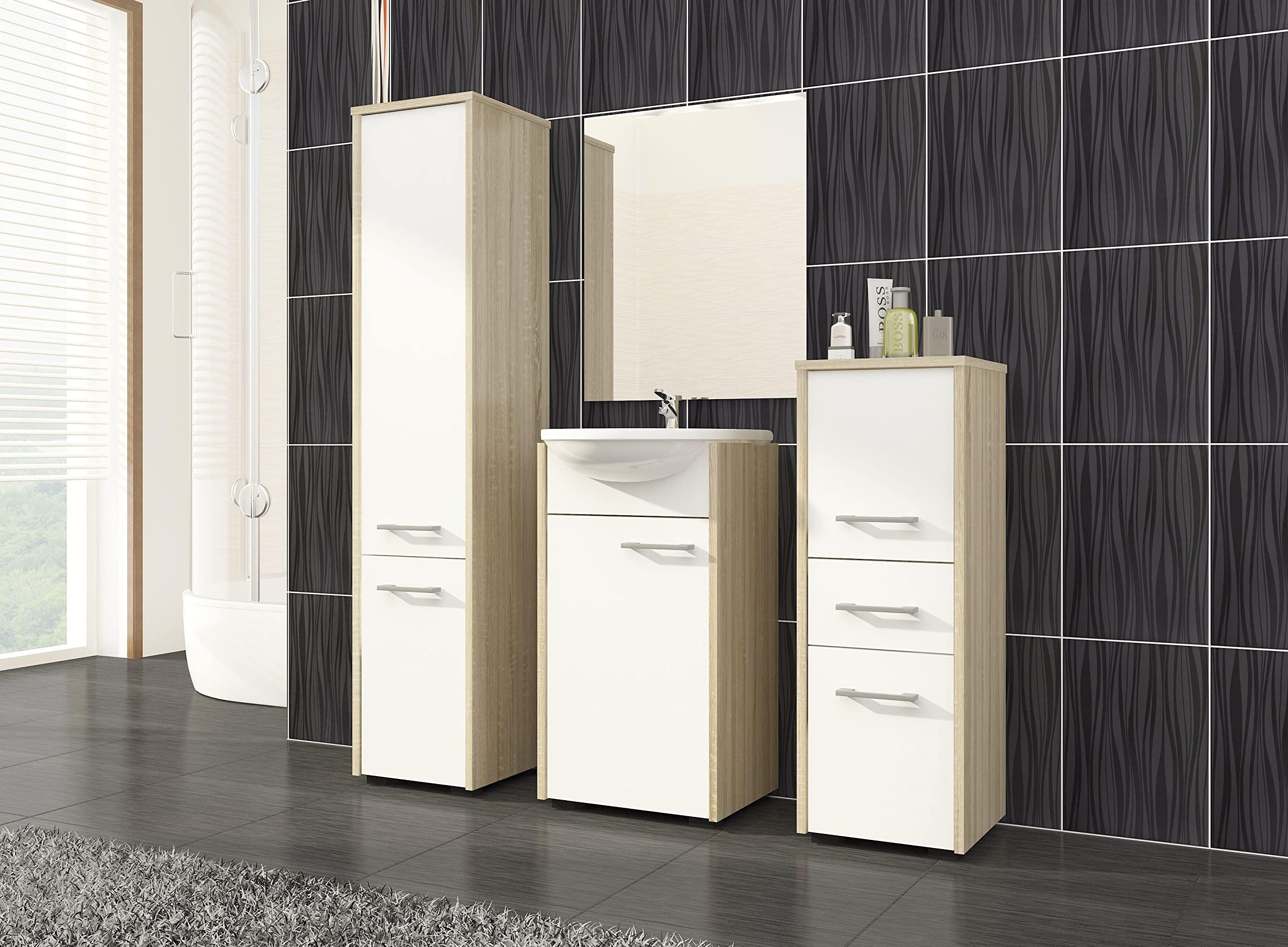 Livarno Home Badkamercommode Corfu 60x28x96 cm per stuk aanbieding bij Lidl