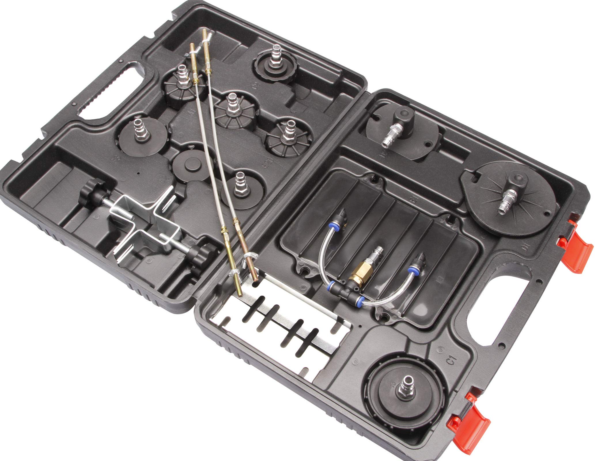 otgerlensker products Purgeur de Frein pneumatique Plus 13 adaptateurs Kit purgeur Appareil Freins