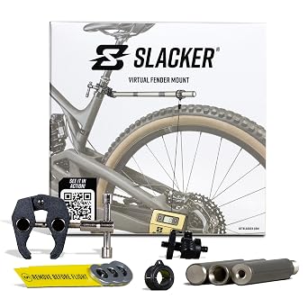 Slacker Virtual Fender Mount for MTB Precise 11 Rear Axle Sag Measurement Tool Real-Time Millimeter & Percentage Readings Universal Seatpost Mount MTB Accessories for Suspension Tuning