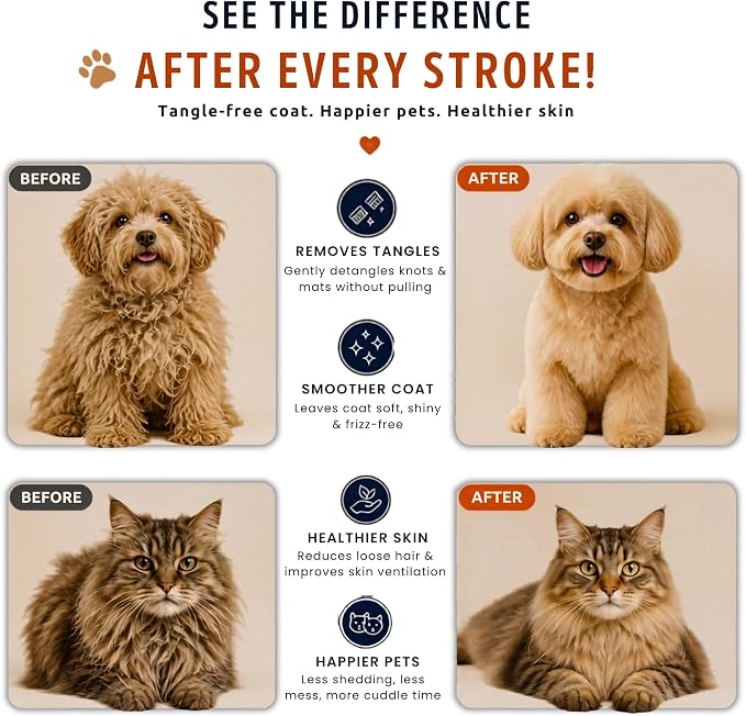 Kit de 4 piezas para remover pelo de mascotas miniatura 7