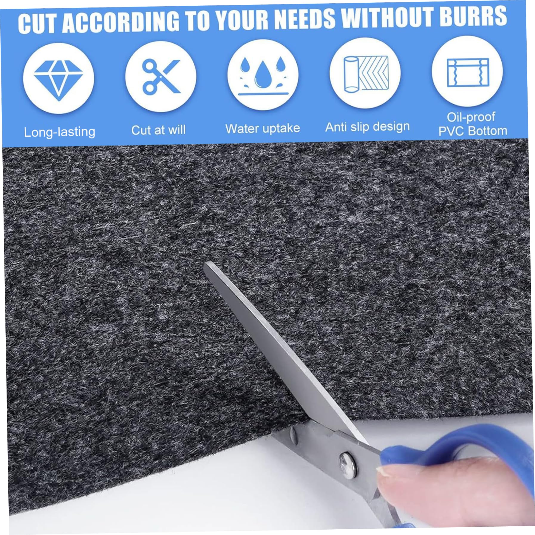 Tapis de Spa, 80 x 80 Pouces, pour Une Utilisation intérieure et extérieure, imperméable et antidérapant, pour spas piscines gonflables (Gris), Tapis de Spa pour Gonflable.