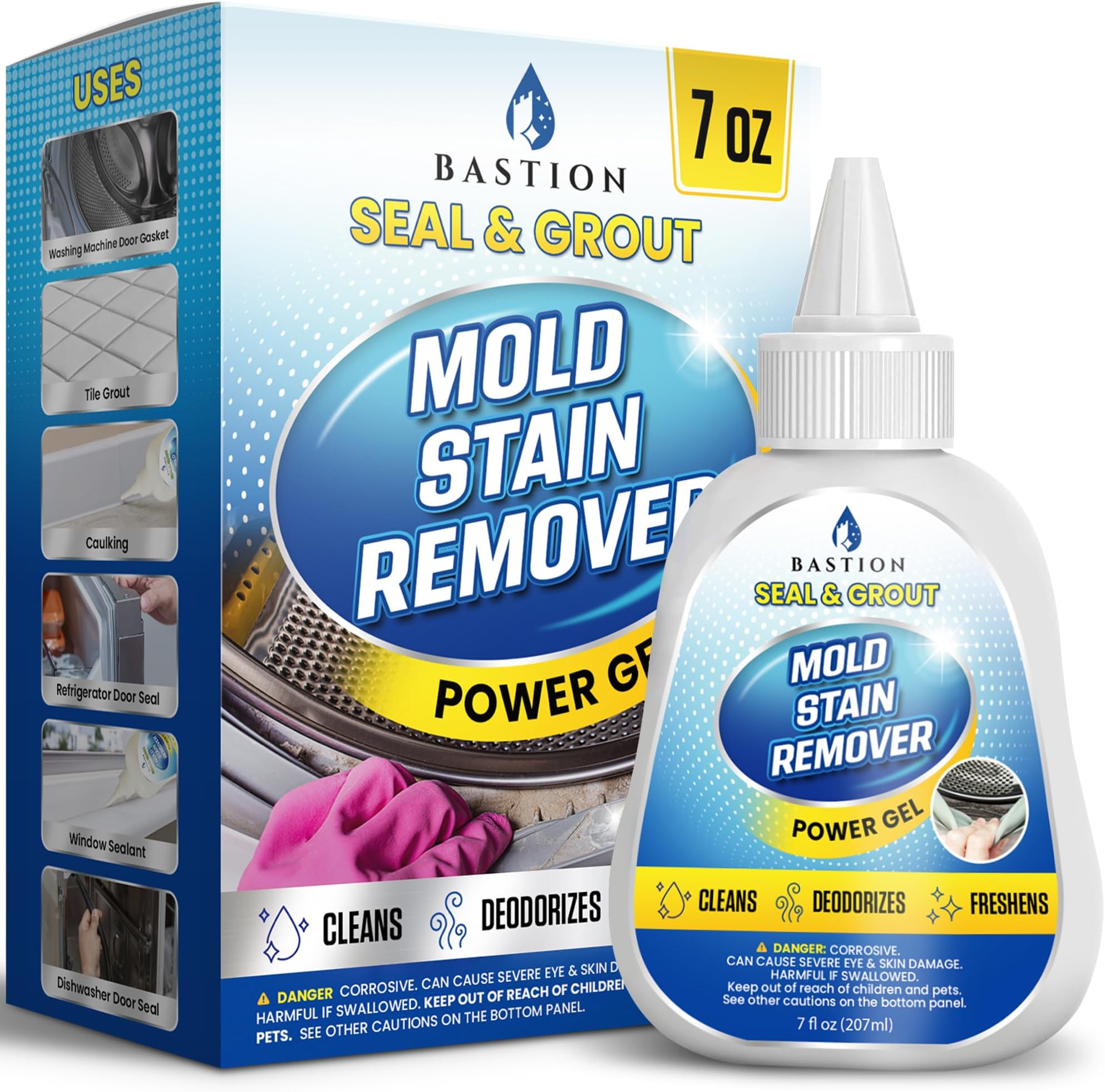 Amazon.com: Bastion Mold Stain Remover Power Gel Cleaner Heavy Duty ...