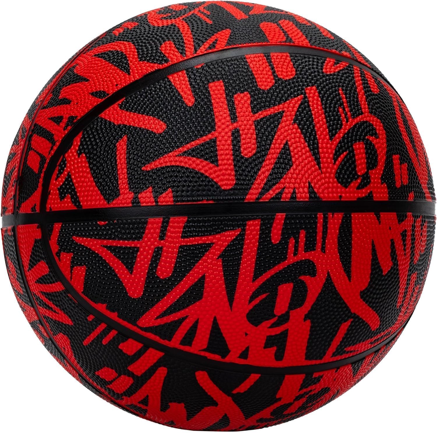 AND1 Street Ink - Balón de baloncesto de goma, tamaño 7 (29.5 pulgadas), diseño de canal profundo, hecho para interiores y exteriores
