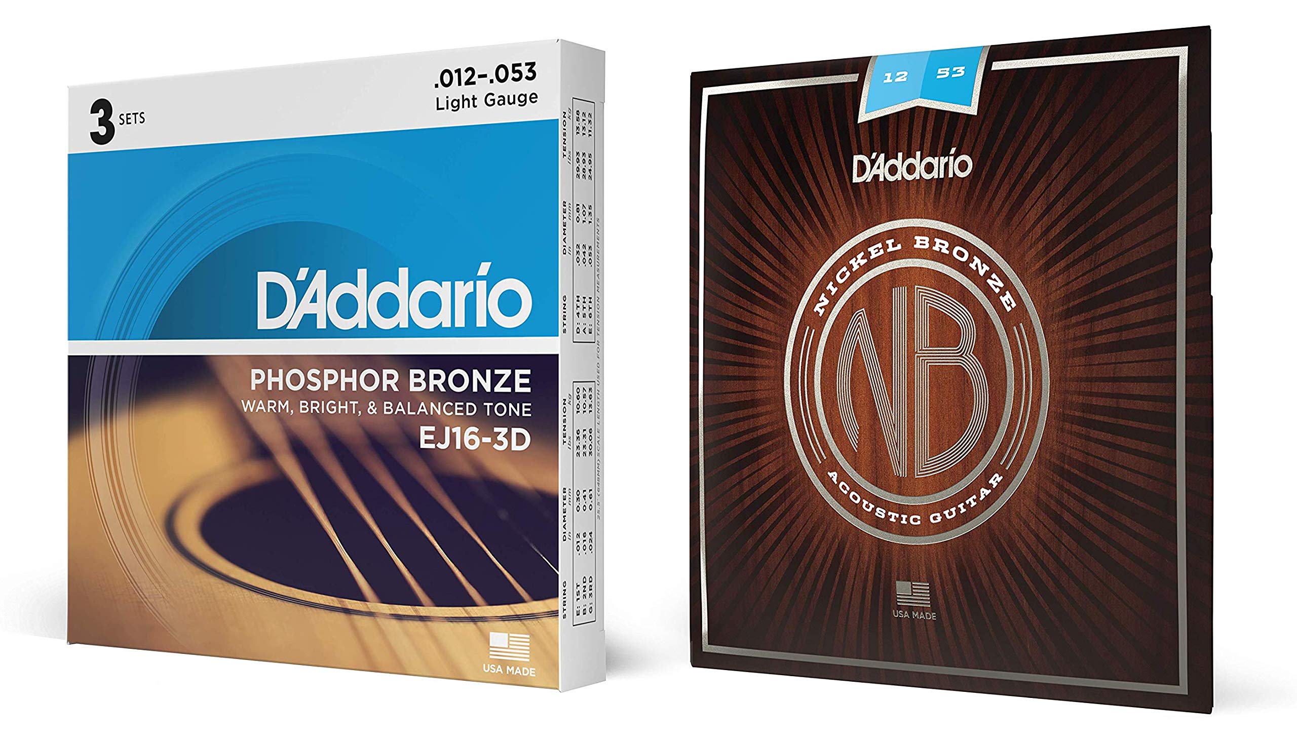 Amazon | D'Addario ダダリオ アコースティックギター弦 Light .012