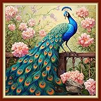 Vista 32 de Dimensean Kits de punto de cruz estampados, gama completa de patrones de bordado, kits de iniciación para principiantes y adultos, kits de punto