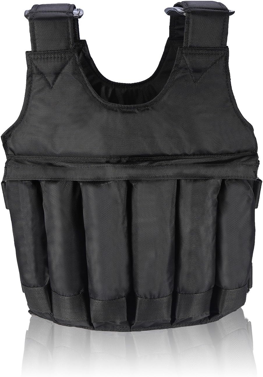 Zerone Weighted Vest, Adjustable Exercise Weighted Vestfor Workout Fitness Resistance Training Boxing(Weights not Included)