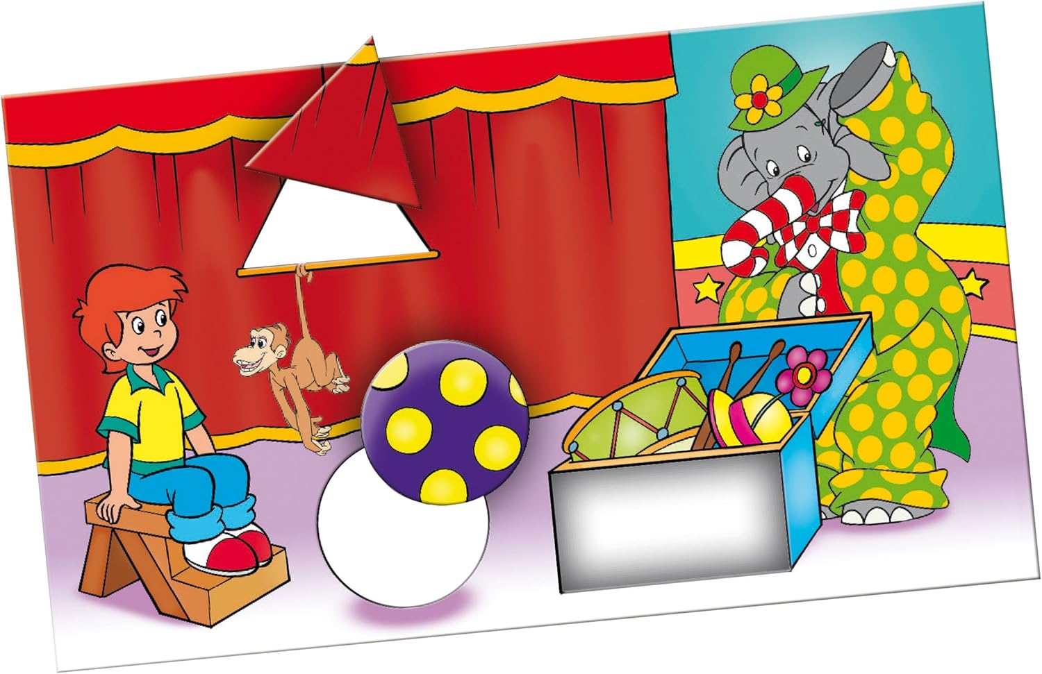 Schmidt Spiele 51409 "Benjamin The Elephant - Learn The Forms Travel Game