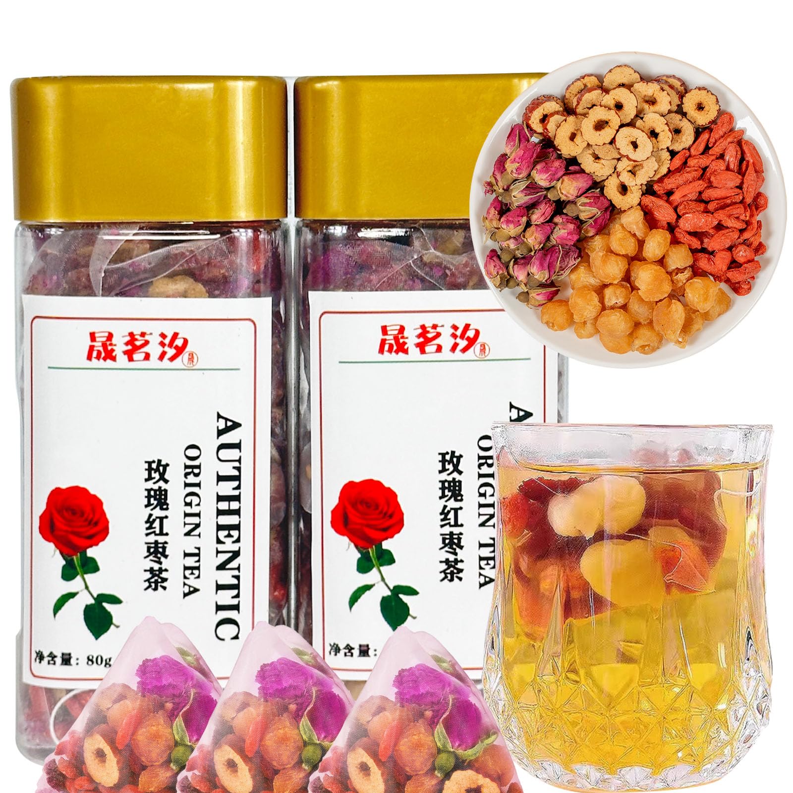 Amazon.com : Rose Longon Jujube Goji Berry Tea Chinese Herbal Tea
