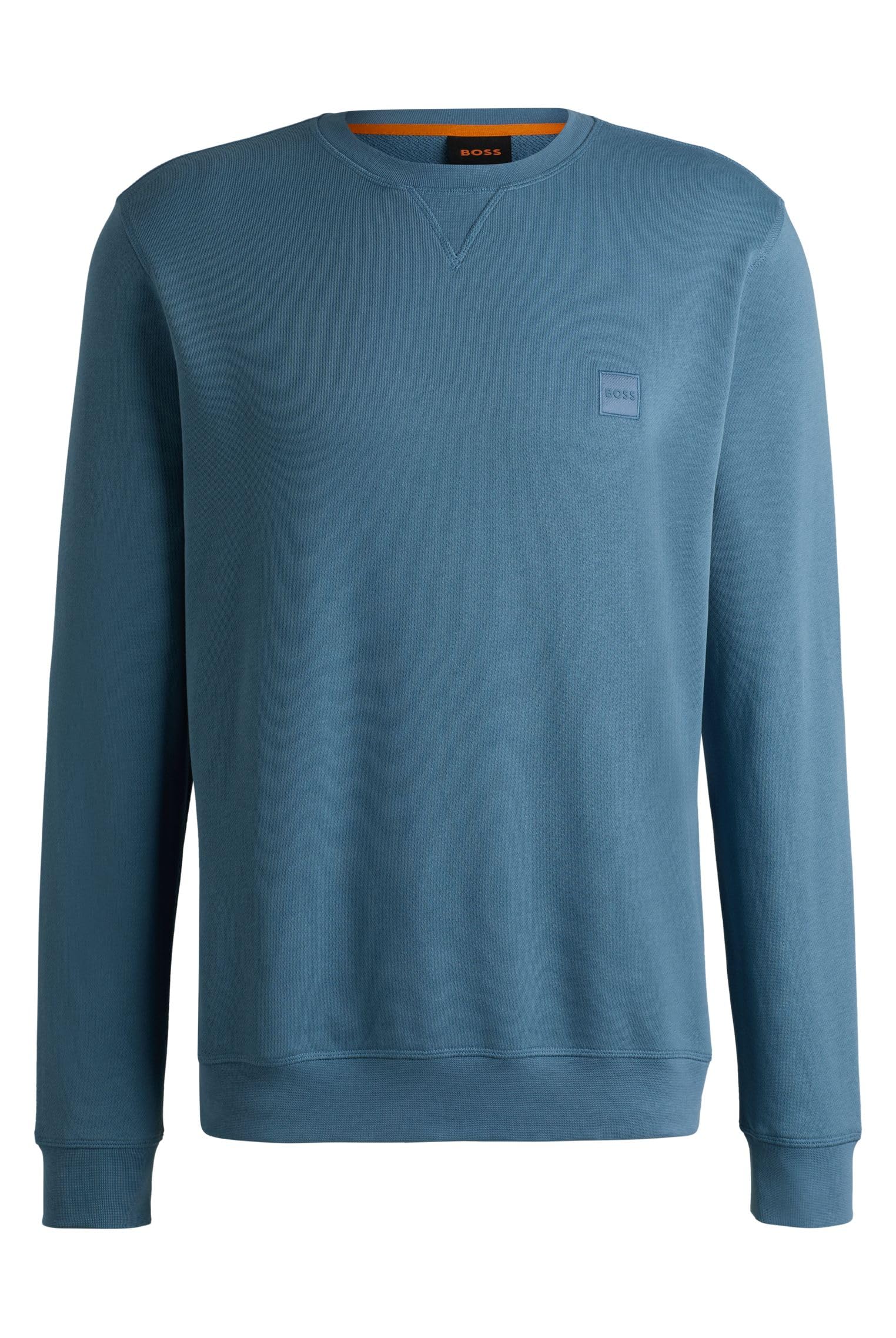 BOSS Mens Crew Sweatshirt Open Blue M