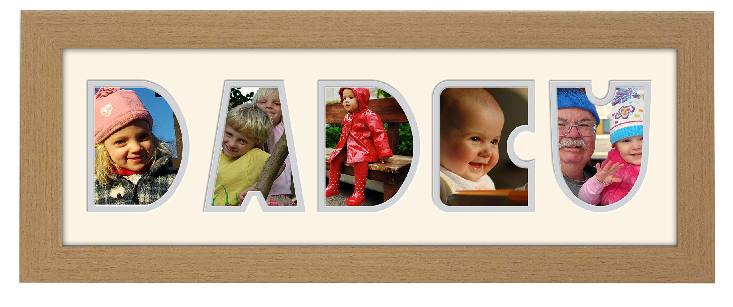 Photos In A Word Oak Finish Frame Cream Mount Grey Inside Dadcu Photo Frame Welsh Word Photo Frame 1239A (Oak Finish Frame Cream Mount Grey Inside)