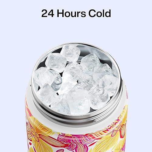 Miniatura 587 de ENCOOL Botella de agua aislada con popote, de acero inoxidable, a prueba de fugas, sin BPA, al vacío de doble pared que se mantiene fría durante 24