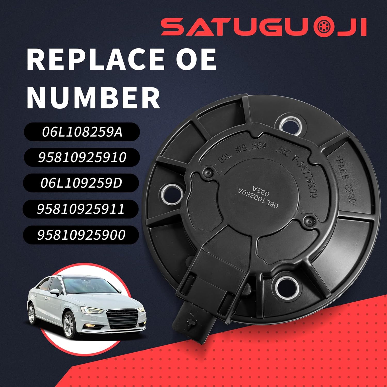 06L109259A Engine Cylinder Head Camshaft Adjuster Magnet Compatible with Audi A3 A4 A5 A6 TT Fit for VW Golf Passat Jetta CC Tiguan Eos Atlas GTI 06L109259D