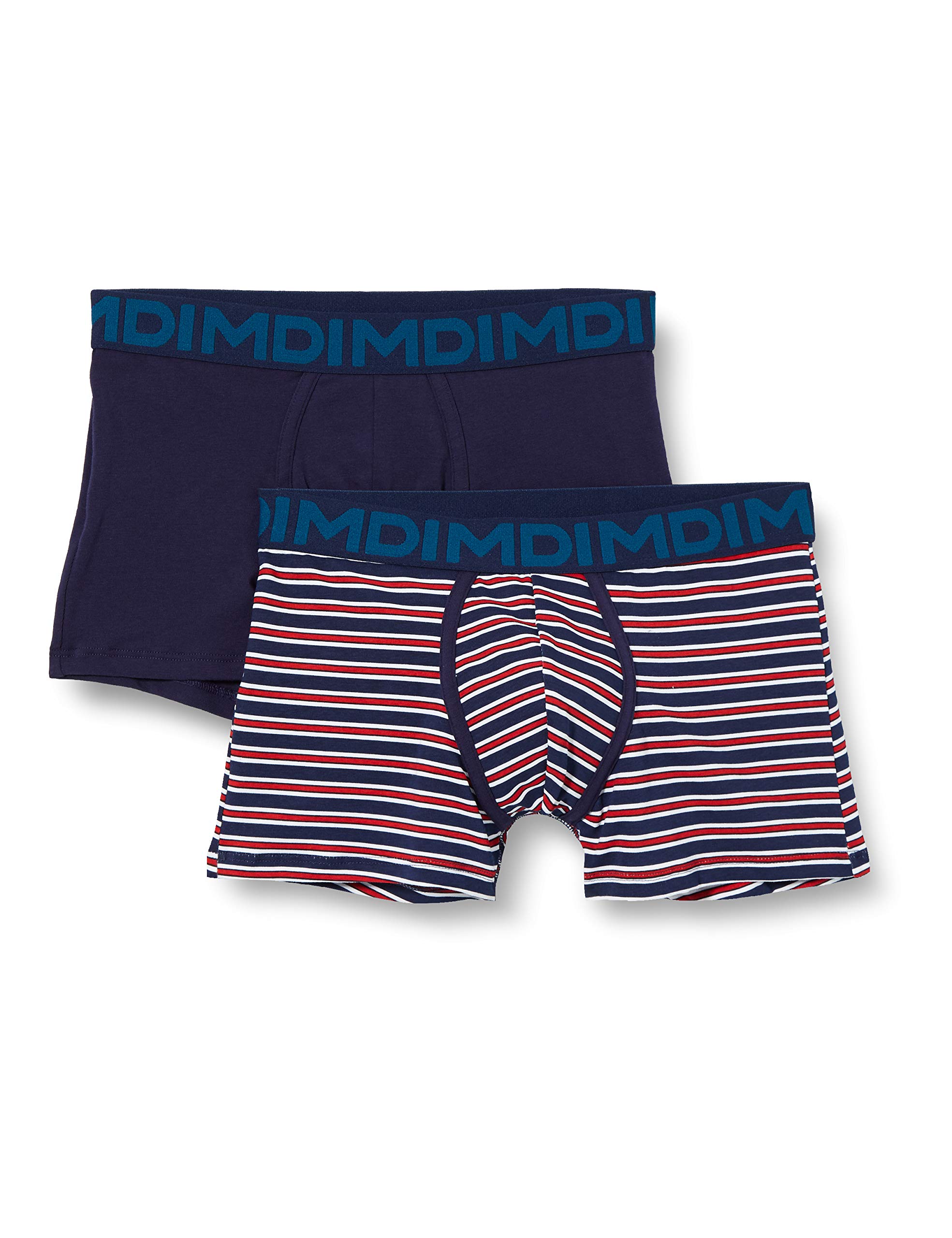 Dim bóxer pack de 2 calzoncillos de algodón elástico ajustado 5