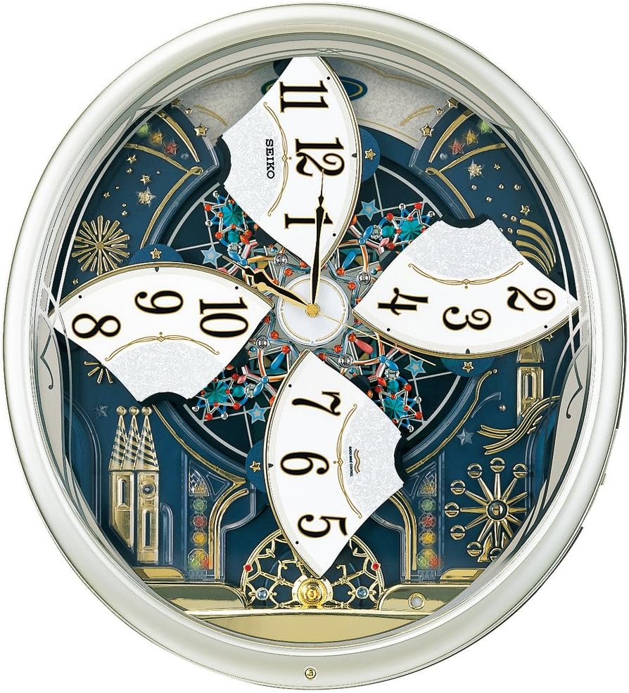 Seiko Clock Clock Wall Clock Wave Symphony Radio Clock Twin -Pas contraption RE561H