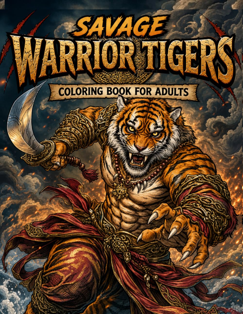 Epic Tiger Warriors, Battle Armor, and Fierce Jungle Legends for Stress Relief and Creativity