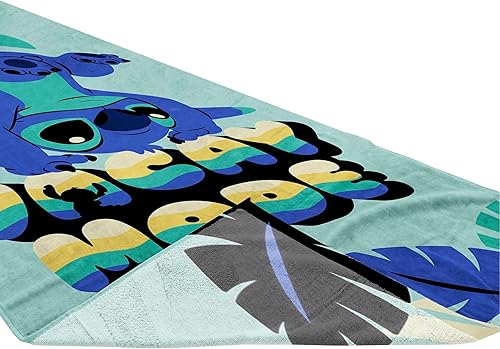Miniatura 6 de Disney Lilo & Stitch - Toalla de playa para piscina y piscina para niños, súper suave y absorbente, 100% algodón, medidas 28 x 58 pulgadas
