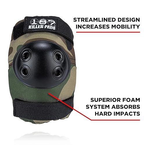 Miniatura 3 de 187 KILLER PADS Skateboarding Knee Pads, Elbow Pads, and Wrist Guards