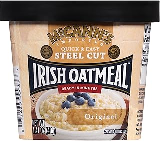 McCann's Irish Oatmeal Instant Oatmeal Cup, Original, 1.4 Ounce (Pack of 12)