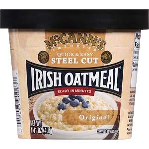 McCanns Irish Oatmeal Instant Oatmeal Cup Original 1 4 Ounce Pack of 12