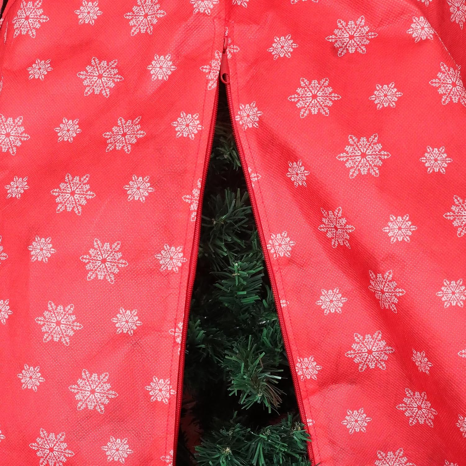 Delixike Housse Sapin Noël 1.8m Imperméable avec Ornements - Rangement Facile & Protection Durable - Image détaillée