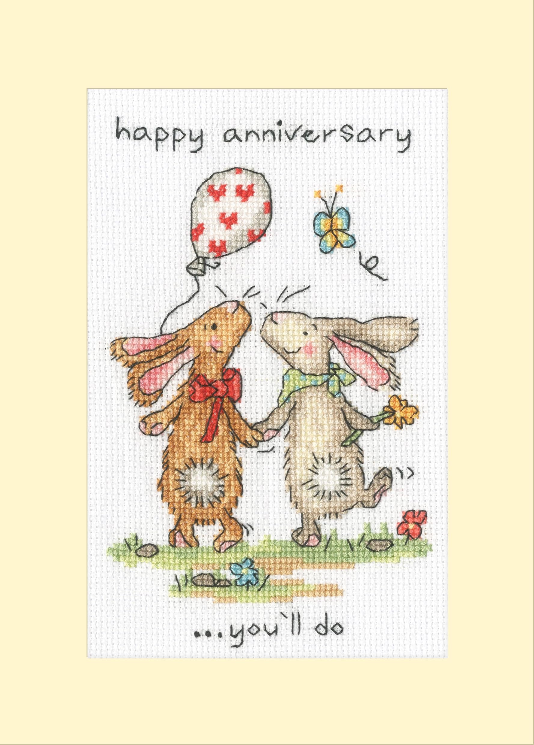 Bothy Threads Counted Cross Stitch Greetings Card Kit - You'll Do