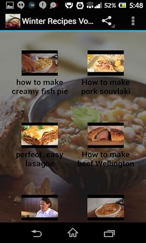 Winter Recipes Videos Vol 1