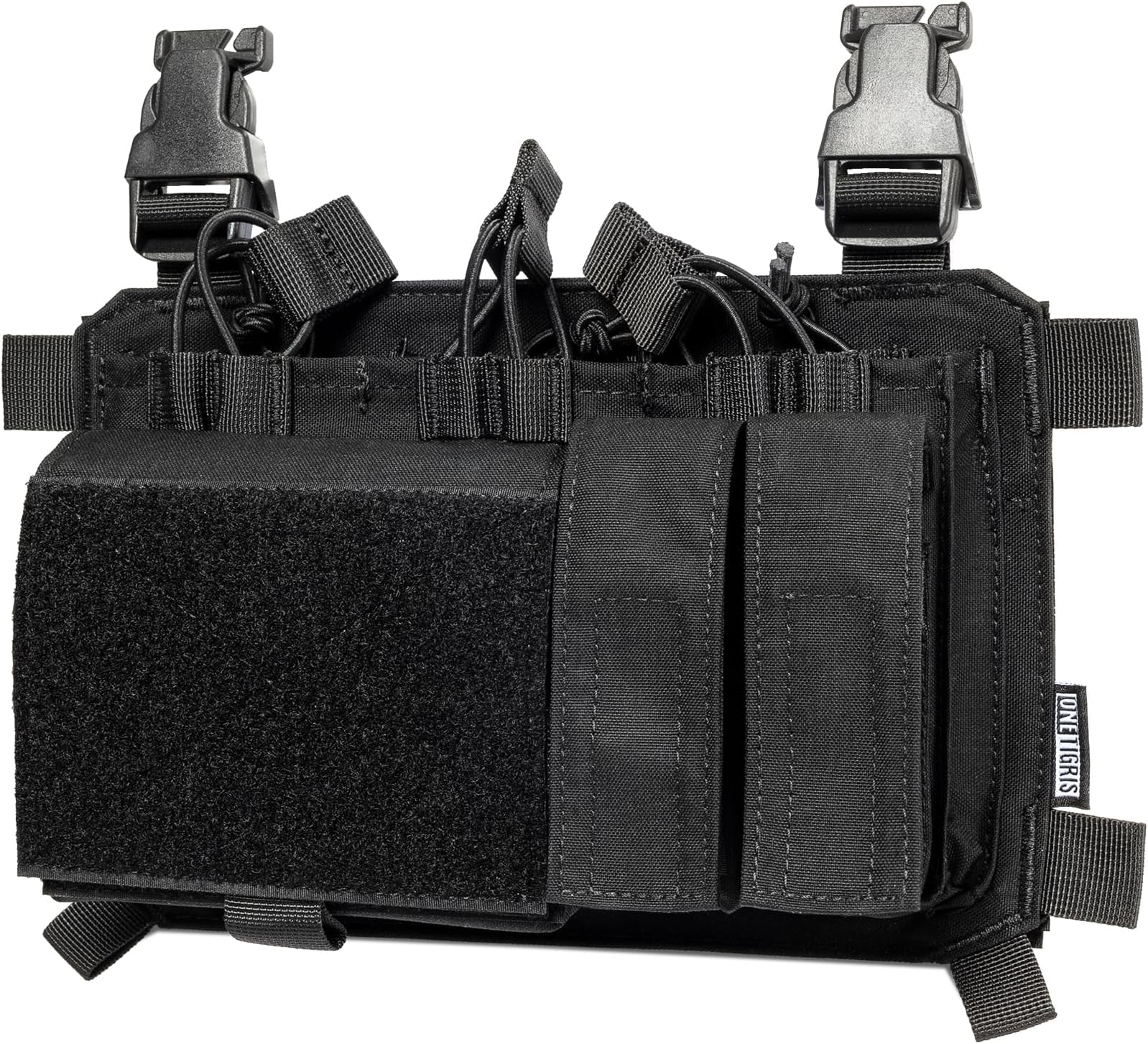 Triple Mag Pouch with Utility Pouch Tactical Placard for M4 Magazines & Pistol Magazines