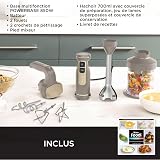 Ninja Foodi 3-in-1 Stabmixer Stufenweise Anlauf, 2 Misch-und 5 Rührgeschwindigkeiten zum Zerkleinern, Mischen, Kneten und mehr, spülmaschinenfest, Stone Gold CI100EUSTGD - 12