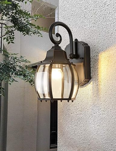 Miniatura 9 de Apliques de pared para exteriores con sensor del atardecer al amanecer paquete de 2 lámparas de pared exteriores con fotocélula lámpara de pared