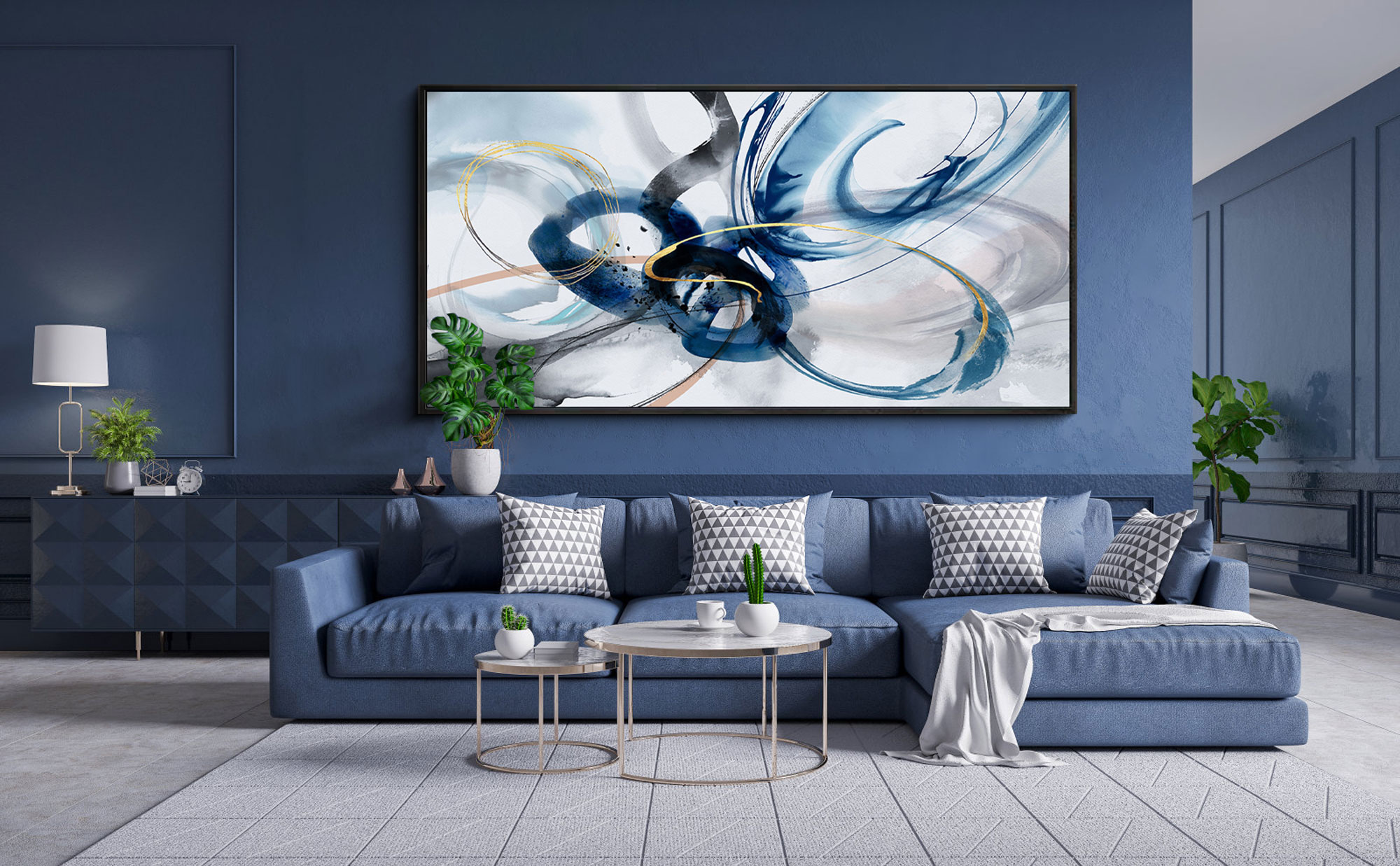 Amazon.com: KLAKLA Extra Large Wall Art - Abstract Huge Canvas Picture Wall  Decor Living Room Oversized Artwork for Walls Bedroom Office Decoration  Modern Frame Wall Art: Posters & Prints