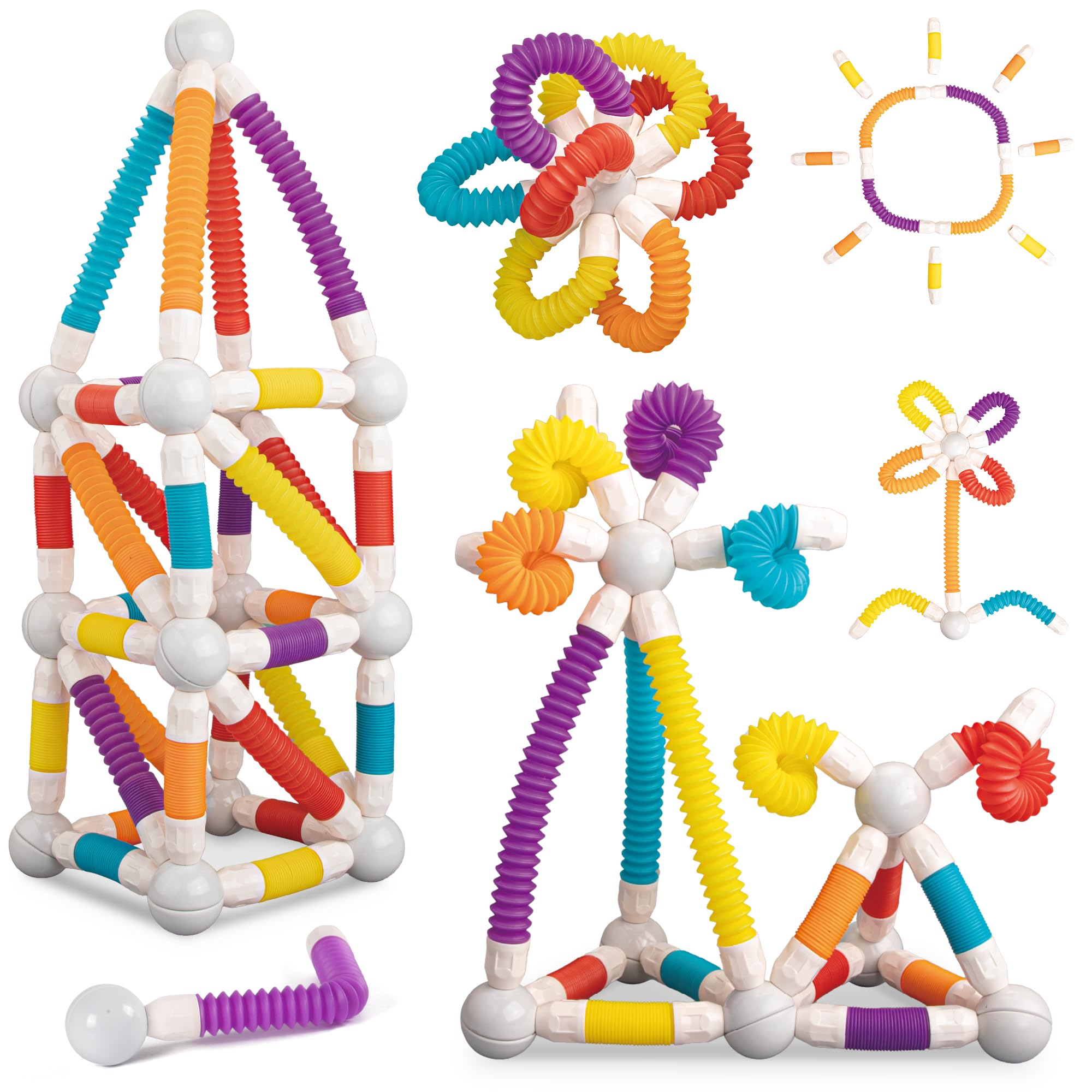 Amazon.com: LONEEDY 48PCS Retractable Magnetic Sticks Building Toy